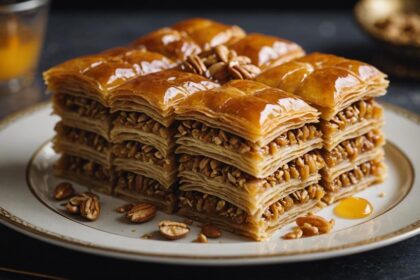 layers of sweet baklava