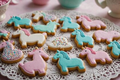 adorable animal cookies frosted