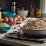 baking with vibrant sprinkles