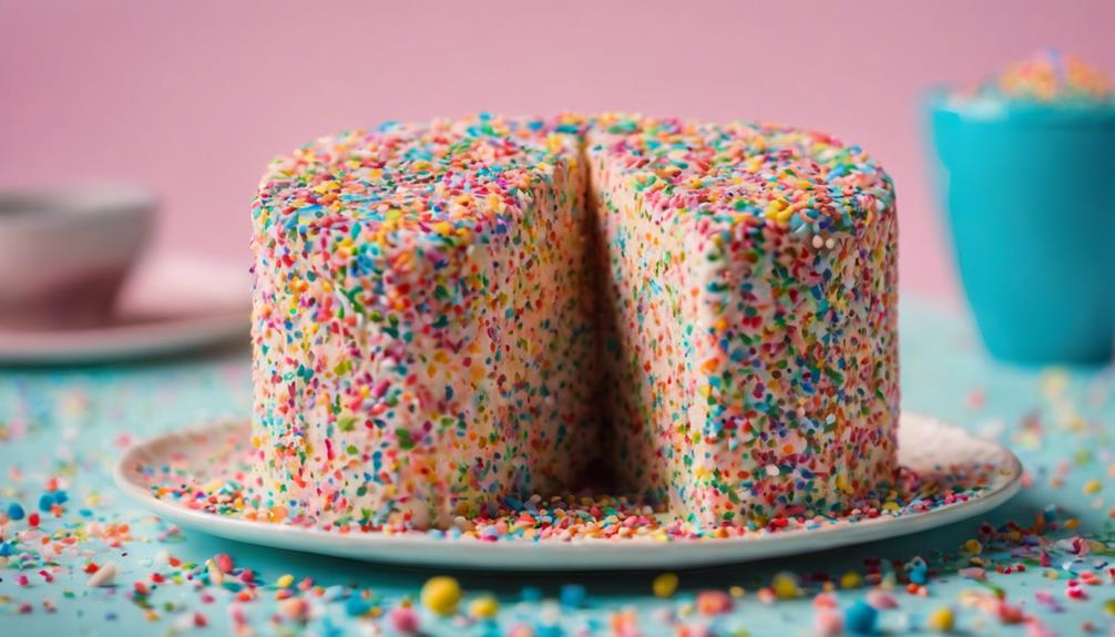 decorate with colorful sprinkles