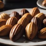 delectable madeleines with chocolate