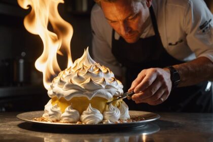 flamboyant baked alaska creation