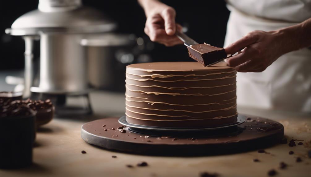 how to assemble cake