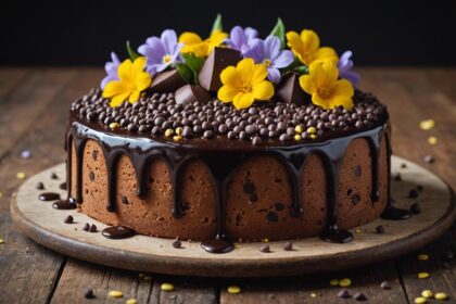 mouth watering chocolate chip cake