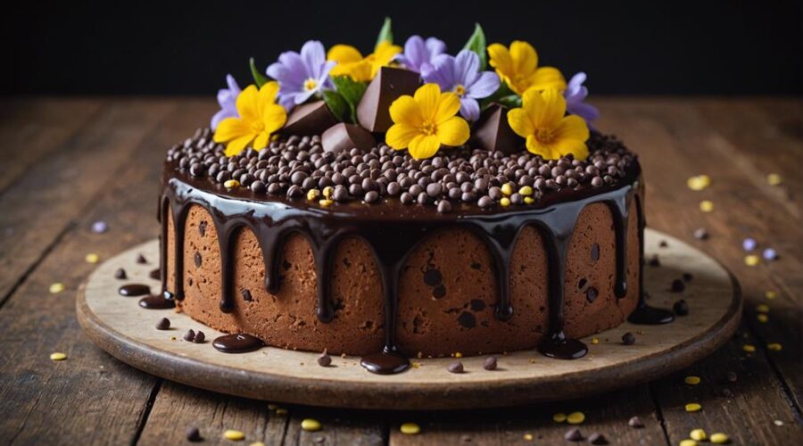 mouth watering chocolate chip cake