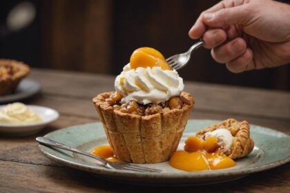 peach cobbler cone recipe