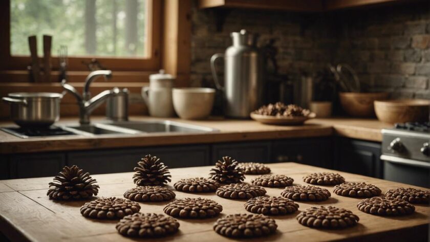 pinecone cookie molds baking