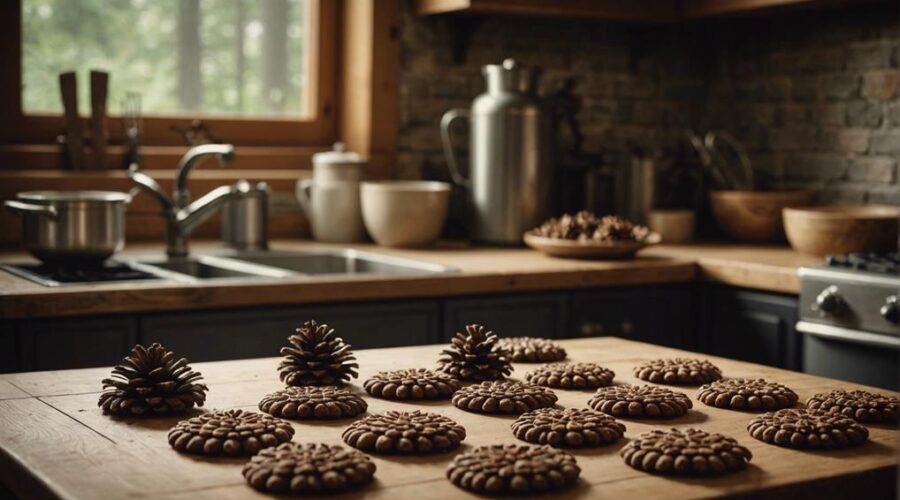 pinecone cookie molds baking