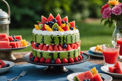 watermelon cake delights summer