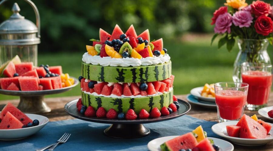 watermelon cake delights summer