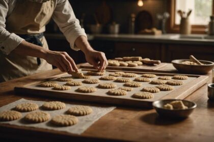 wooden cookie mold baking