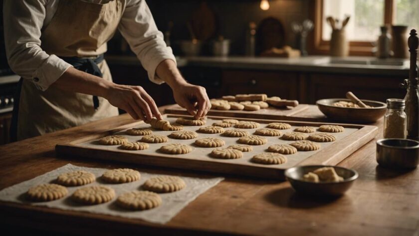 wooden cookie mold baking