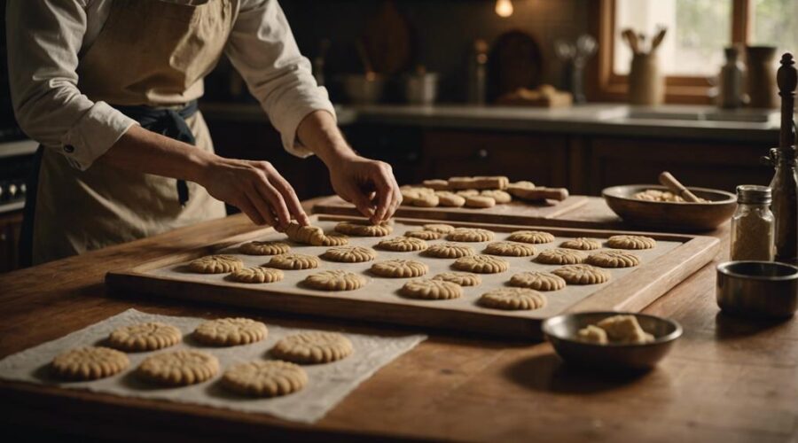 wooden cookie mold baking