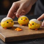 cute chicken shaped mochi recipe