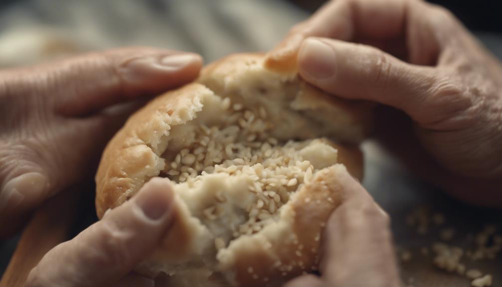 savoring the freshly baked