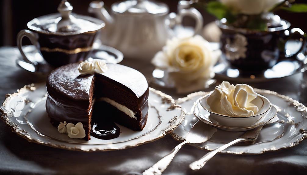 viennese chocolate cake delicacy