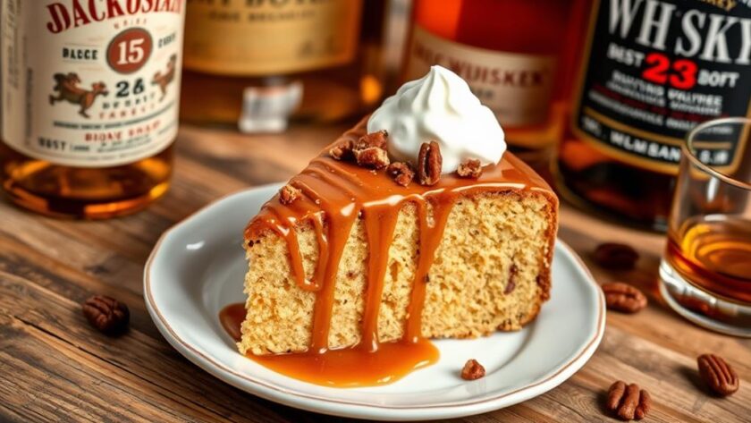 adult dessert whiskey cake