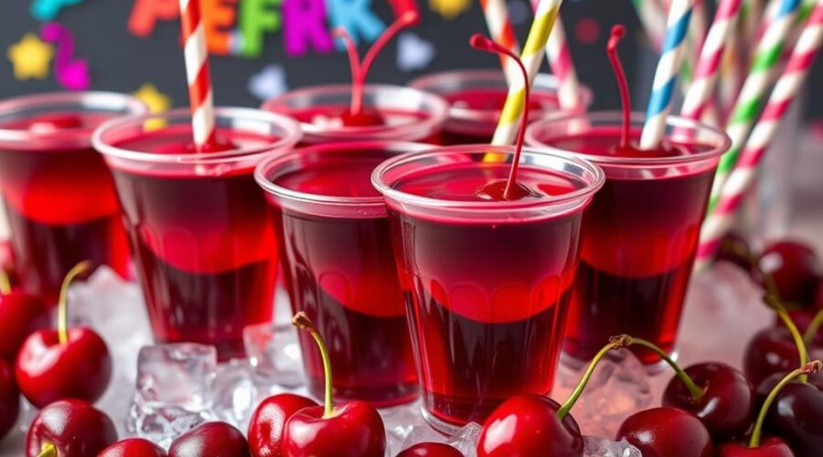 cherry coke jello shots