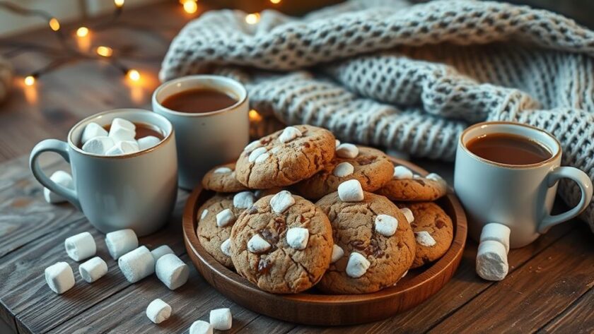 cozy winter hot cocoa cookies