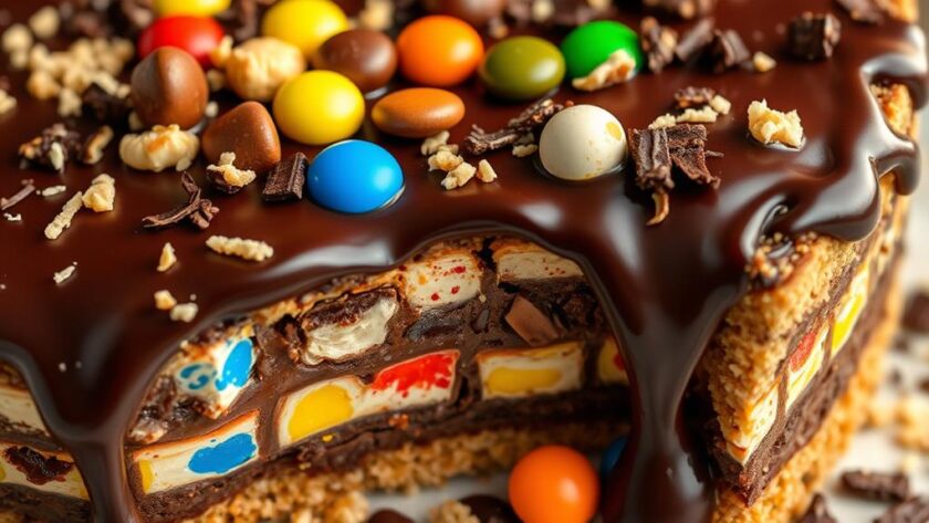 decadent candy bar pie