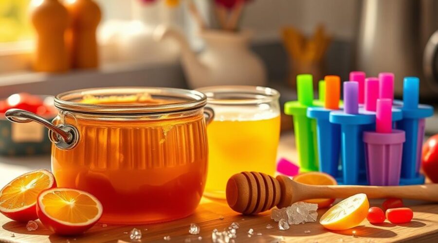 homemade honey lollipops recipe