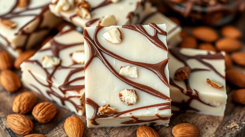 nutty creamy almond fudge