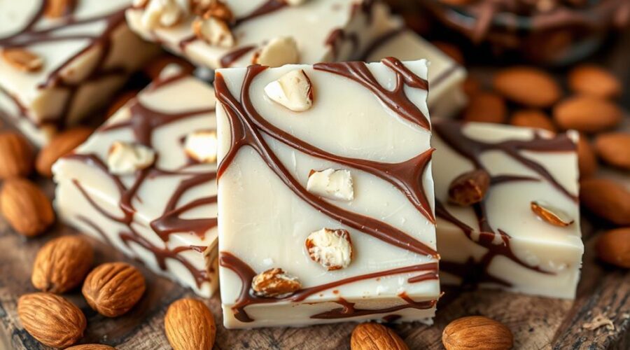 nutty creamy almond fudge