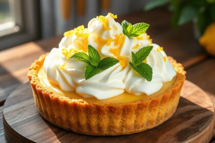 refreshing tangy lemon pie