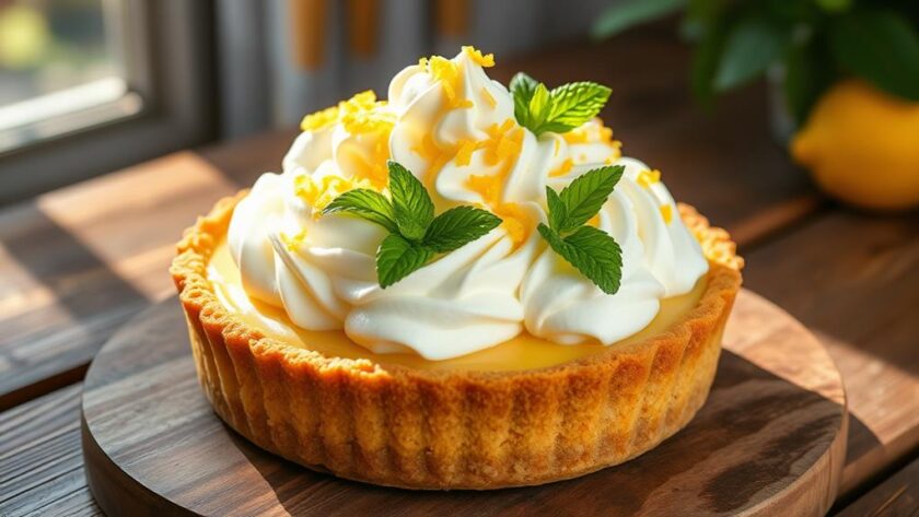 refreshing tangy lemon pie