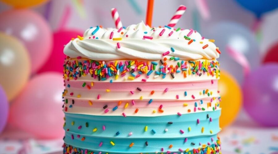 sprinkle cake celebration recipe