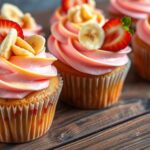 strawberry banana cupcakes recipe