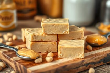 three ingredient peanut butter fudge