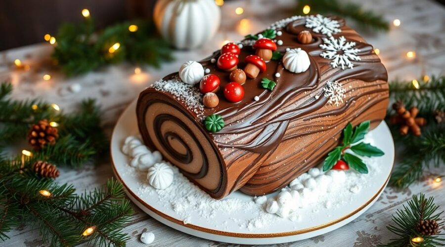 classic buche de noel