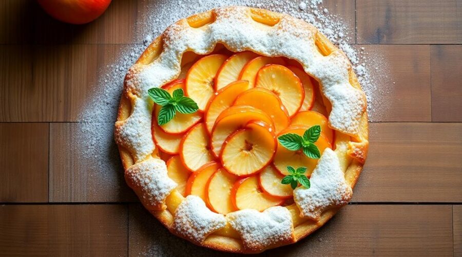 classic french apple tart