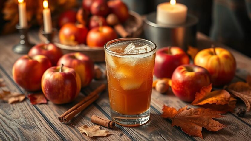 cozy fall caramel cider