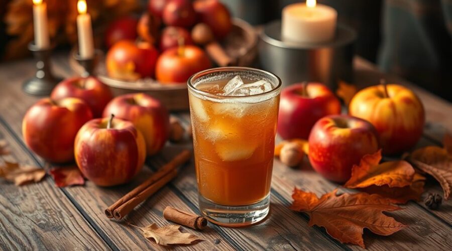 cozy fall caramel cider