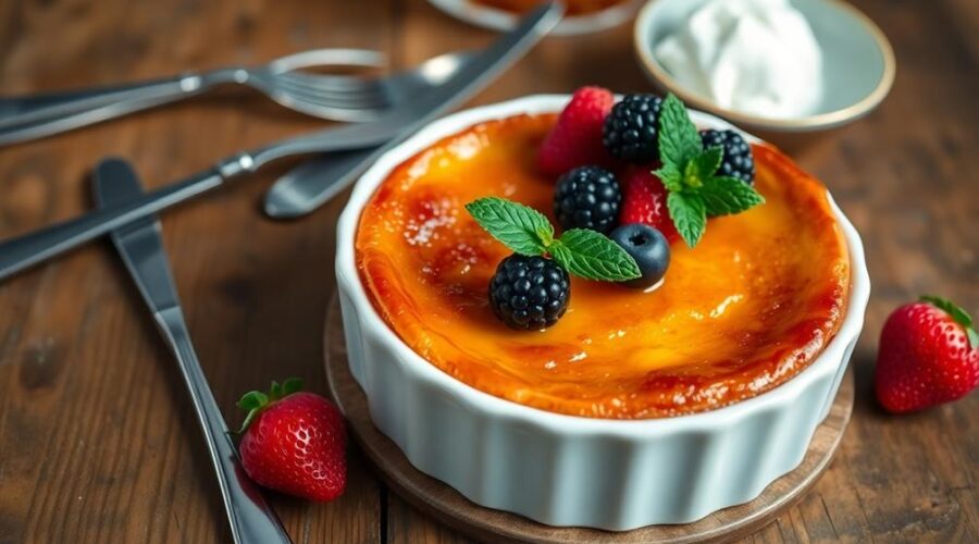 decadent creamy brulee delight