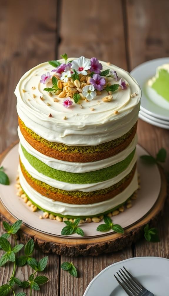 delicious pistachio dessert creation