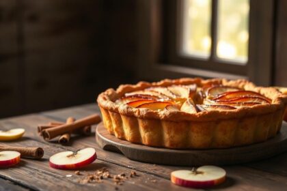 delicious rustic apple tart