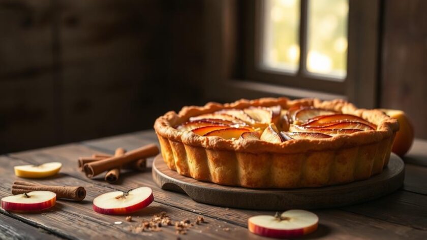 delicious rustic apple tart