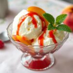 delightful retro peach melba