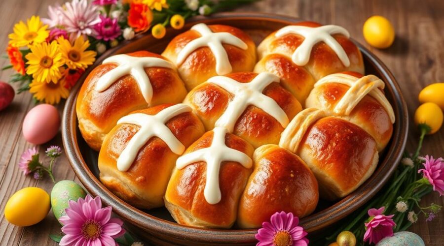 easter hot cross buns