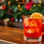 festive blood orange cocktail