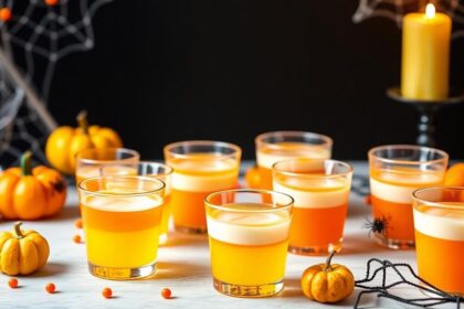 festive candy corn shots