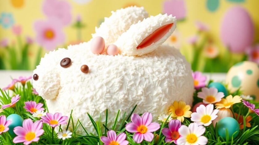 festive easter bunny cake