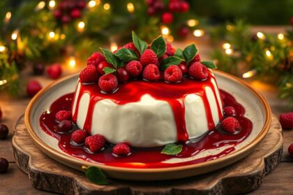 festive italian panna cotta