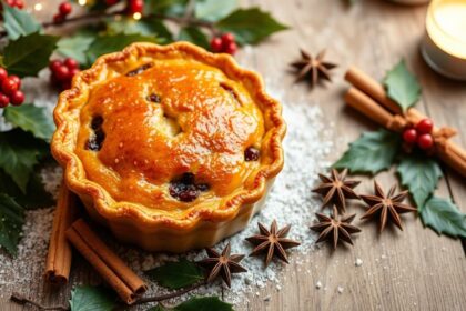 festive traditional mince pie