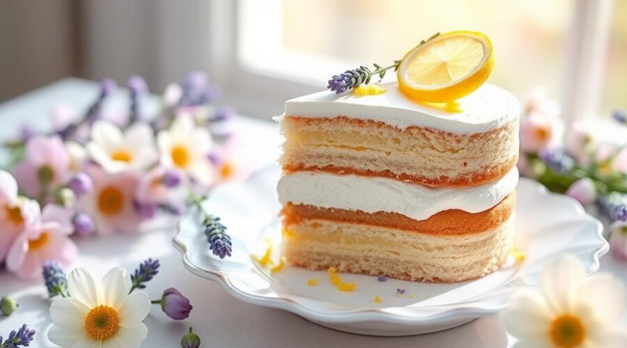 floral lemon lavender delight