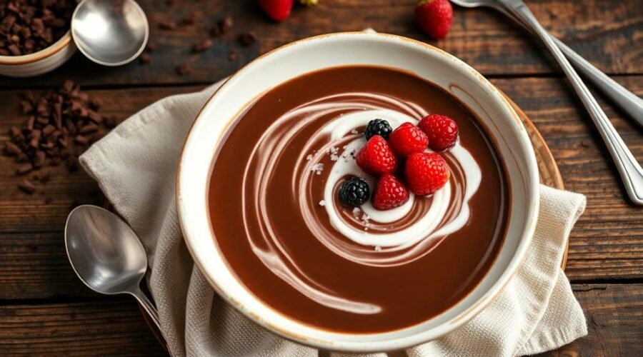 indulgent chocolate soup recipes