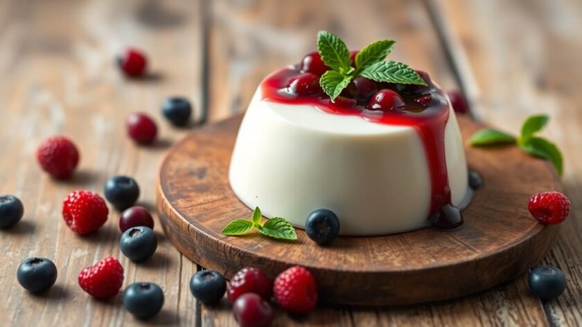 italian creamy panna cotta